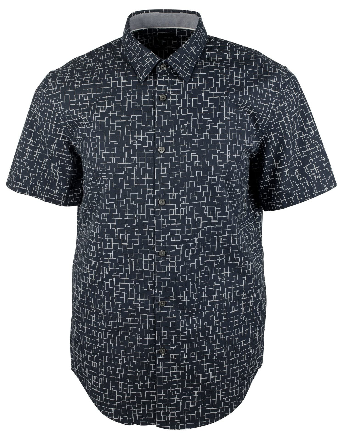 Hugo Boss Men's Ronn Slim Fit Short Sleeve Button Down Shirt 2XL Dark Blue