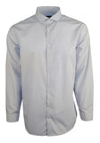 Kenneth Cole New York Men's Slim Fit Checked Long Sleeve Dress Shirt DB 17.5 34