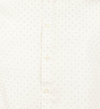 Michael Kors Men's Slim Fit Mini Dots Long Sleeves Shirt Large Harvest Orange