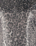 Women's Sequin Animal Print T-Shirt Mini Dress X-Small