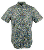 Michael Kors Mens Slim Fit Camo Button Down Shirt Green XL