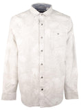 Tommy Bahama Men's Canyon Beach Cloudy Fronds Button Down Flannel Shirt Small Asheen