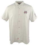 MLB Rangers Swing Big Silk Camp Short Sleeve Shirt-R-M