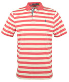 Men's Classic Fit Striped Jersey Polo Shirt-NRW-Small