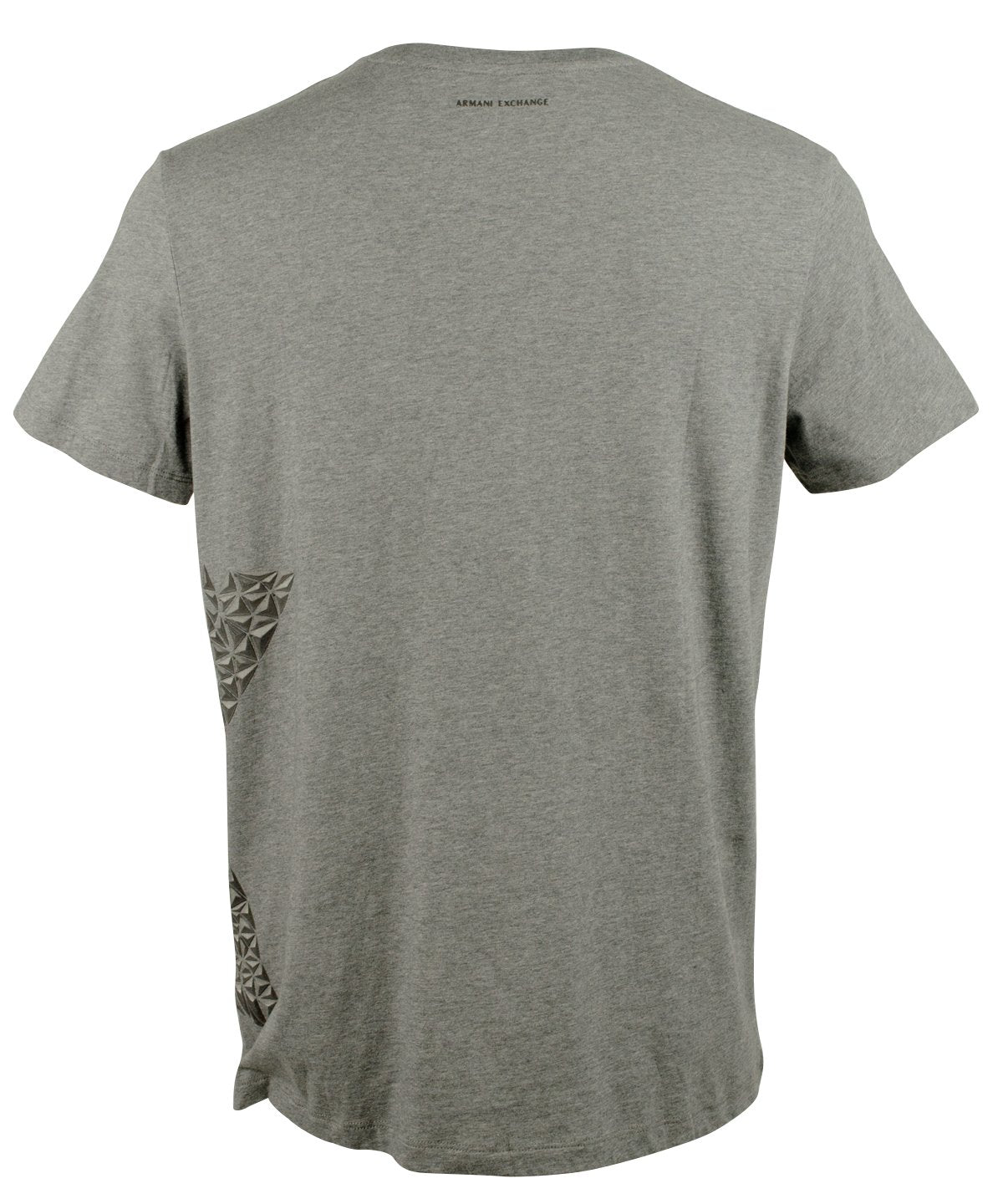 A/X Armani Exchange Men's Cotton V-Neck Pixel Graphic T-Shirt Grey XL A/X Armani Exchange Men's Cotton V-Neck Pixel Graphic T-Shirt Grey XL