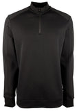 Hugo Boss Men's Big & Tall Sidney Jersey Quarter Zip Long Sleeve Pullover 2XL Black