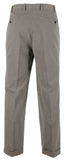 Ralph Lauren Men's Comfort Flex Pleated Cuffed Hem Dress Pants 42WX30L Light Grey