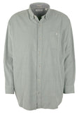 Tommy Bahama Men's Big & Tall Long Sleeve Coastline Cord Sandwash Camp Shirt (Dk Fern, 3XLT)