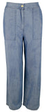 Michael Kors Women's Chambray Lightweight Wide Leg Pants XS