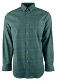 Men's Mainmast Plaid Stretch Button Down Shirt Frst Small Forest