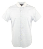 Michael Kors Men's Slim Fit Short Sleeve Woven Shirt
