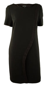 Tahari by ASL Women's Kevin Embossed Stripe Shift Dress-B-14
