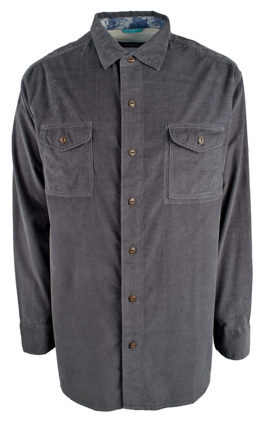 Customer Return Tommy Bahama Men's Corduroy Long Sleeve Button-Down Shirt-NS-2XB