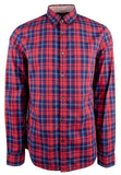 Michael Kors Men's Slim Fit Plaid Cotton Long Sleeve Shirt