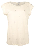 Tommy Bahama Women's Linnea Twist Sleeve Palm Tree T-Shirt Ccnt X-Small