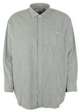 Tommy Bahama Men's Big & Tall Long Sleeve Coastline Cord Sandwash Camp Shirt (Dk Fern, 4XLT)