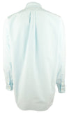 Men's Big and Tall Oxford Long Sleeve Shirt-AB-LT Aegean Blue