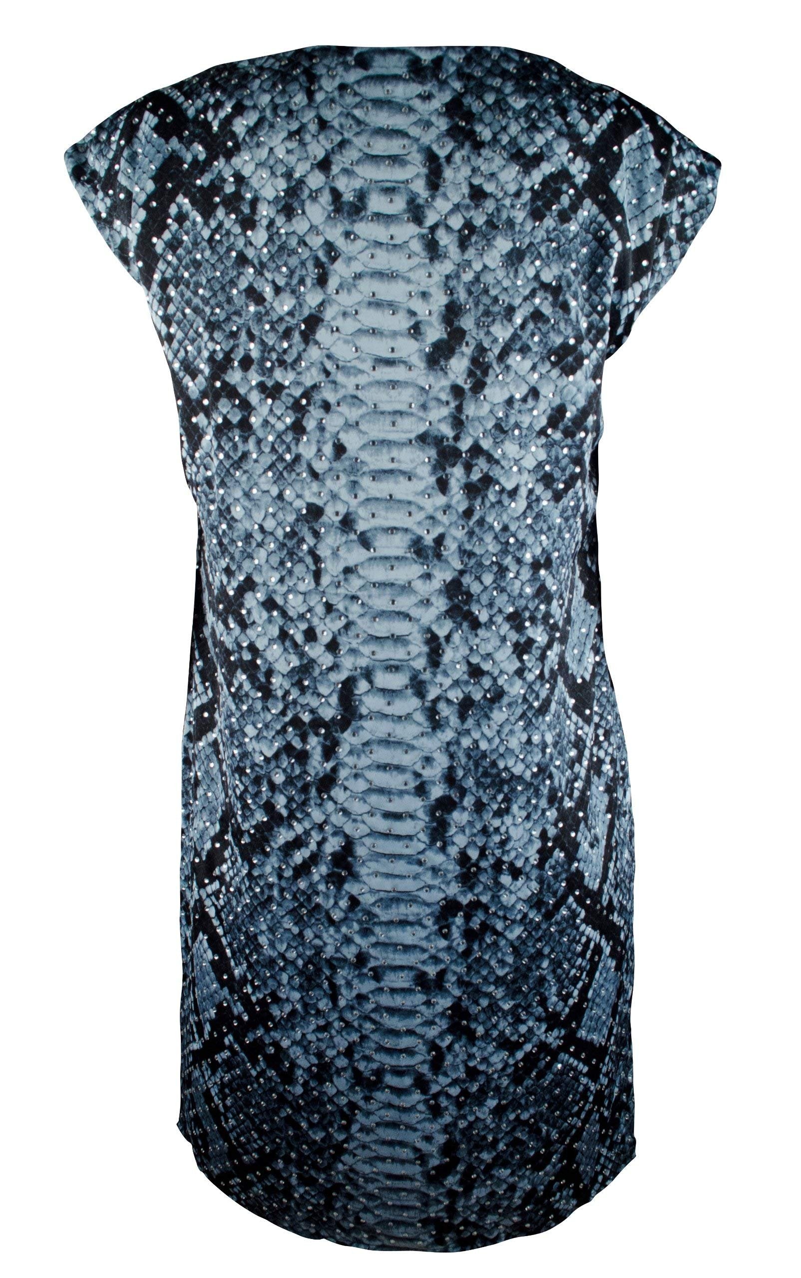 Women's Animal Studded Print Shift Dress PBl XS Women's Animal Studded Print Shift Dress PBl XS