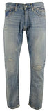 Men's The Hampton Relaxed Straight Fit Patch Jeans Blue
