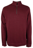 Sudadera Tommy Bahama Flipshore con media cremallera para hombre, talla grande y alta, color negro cereza jaspeado 4XB