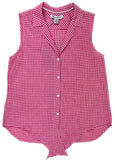 Camiseta sin mangas de lino Gingham Way de Tommy Bahama para mujer