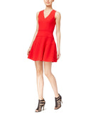Armani Exchange Women's V Neck Fit And Flare Dress
