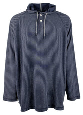 Tommy Bahama Men's Big & Tall Stinson Stripe Long Sleeve Pullover Hoodie 4XLB