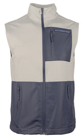 Southern Tide Men's Sea Foam Performance Vest Heather Gravel Grey Small