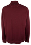 Sudadera Tommy Bahama Flipshore con media cremallera para hombre, talla grande y alta, color negro cereza jaspeado 4XB