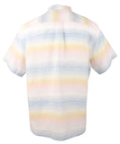 Tommy Bahama Men's Sand Linen Serape Stripe Short Sleeved Shirt