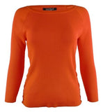 Lauren Ralph Lauren womens Lace Up Sides Ribbed Sweater