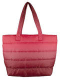UGG Women's Krystal Puffer Tote Shoulder Bag Red Ombre One Size
