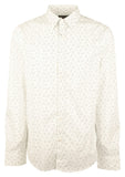 Michael Kors Men's Slim Fit Micro Dot Print Long Sleeve Shirt - XX-Large