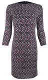Lauren Ralph Lauren Women's Petite Geo Printed Dress PM