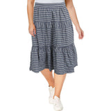 Lauren Ralph Lauren Women's Seersucker Midi Skirt BW 16