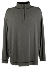 Tommy Bahama Sudadera de manga larga Flipshore para hombre, talla grande y alta, color ébano, talla XLT