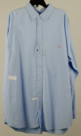 Customer Return Polo Ralph Lauren Men's Big Tall Casual Shirt Blue 2XLT