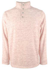 Tommy Bahama Summit - Jersey de manga larga con cuello alto y broches a presión para hombre, color vino Meritage, talla grande