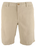 Men's Havana Herringbone Silk Blend Chino Shorts (Khaki Sand, 32)