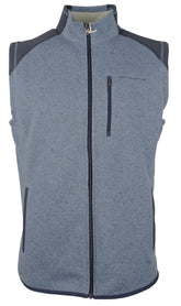 Southern Tide Men's Full-Zip Vest Polyester/Cotton Blend 6972 Leadline Blue/Navy Blue (Large)