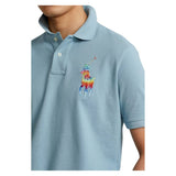 POLO RALPH LAUREN Mens Classic Fit Mesh Polo Shirt (Blue 003 XX-Large)