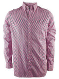 Ralph Lauren olo Men's Paisley Neats Mercer Sport Shirt (Large) Pink