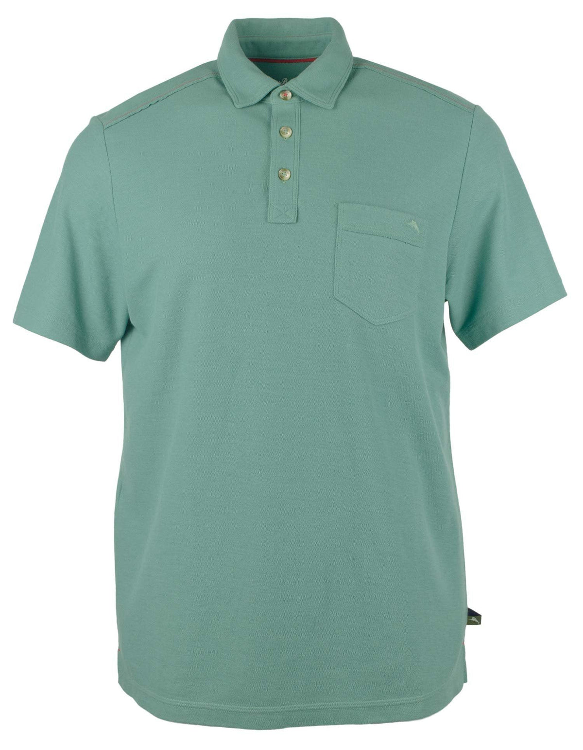 Tommy Bahama Men's Tropicool Del Rey Short Sleeve Polo Shirt Inlet Green Medium