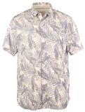 Tommy Bahama Men's Pavia Palms Camp Shirt Coconut Cream Small