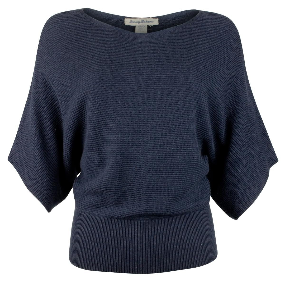 Tommy Bahama Women's Bonita Kimono Sleeve Boatneck Sweater DSpphr X-Small Dark Sapphire