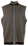 Tommy Bahama Men's Flip Coast Full Zip Reversible Vest Coal Heather