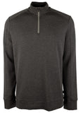 Hugo Boss Men's Big & Tall Sidney Jersey Quarter Zip Pullover 3XL Open Gray