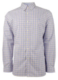 Men's Slim Fit Plaid Long Sleeve Oxford Shirt Large