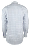 Men's Plaid Button Down Long Sleeve Shirt-DB-S Dutch Blue