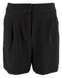 Vince Camuto Women's Summer Heat Solid Pull On Shorts Black 0